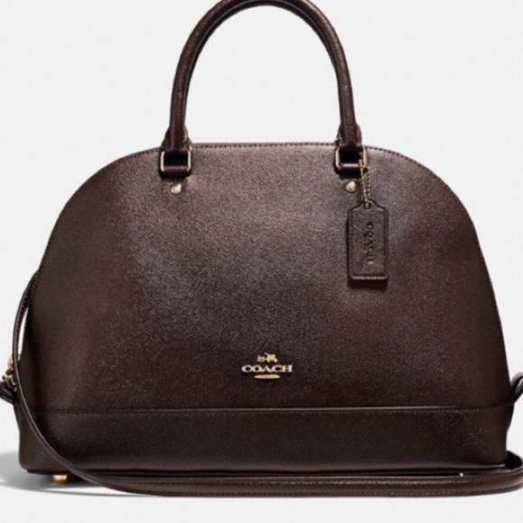 Coach Handbags - NWT Coach SierraLeather Sat gel Bag Oxblood